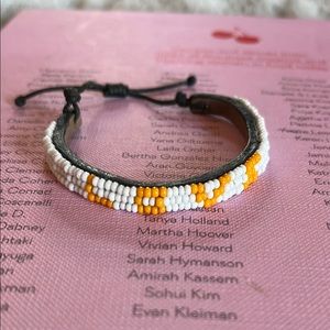 LOVE White & Yellow Beaded Bracelet • Youth • UBUTU